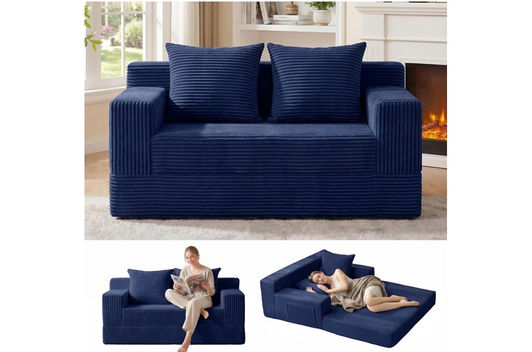 Erament Boneless Loveseat Convertible Sofa Bed
