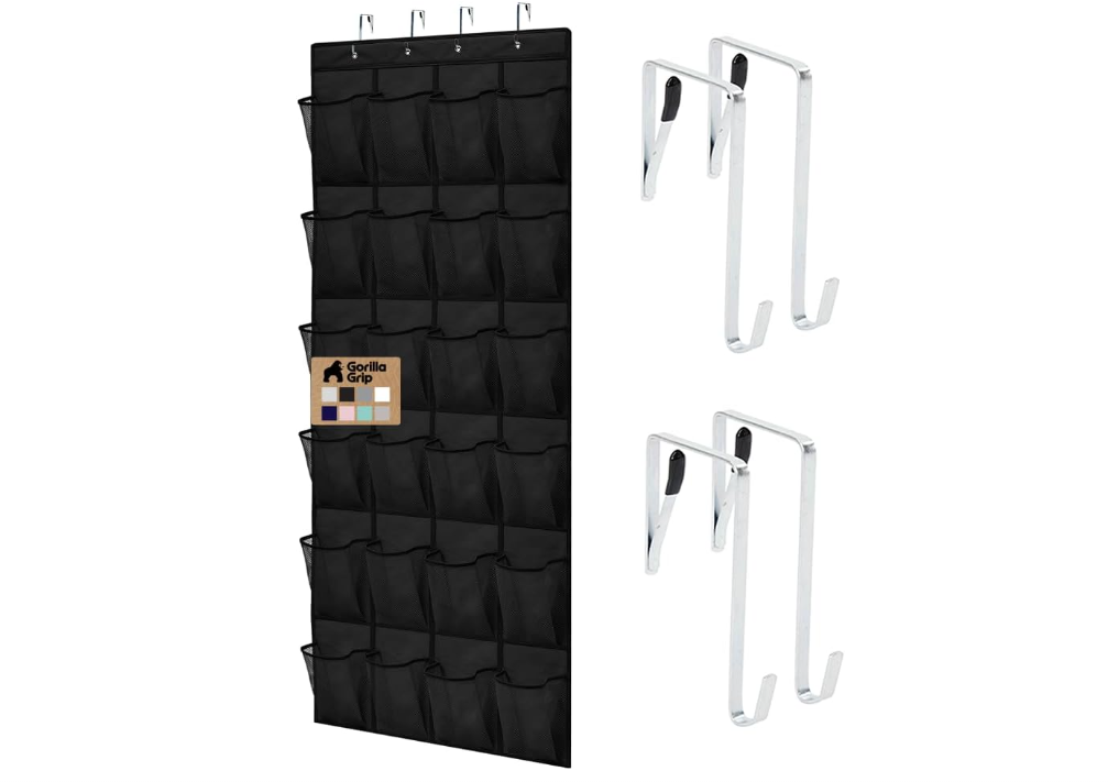 GORILLA GRIP Over the Door Shoe Organizer