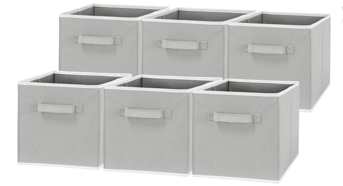 Simple Houseware 11-Inch Foldable Cube Storage Bins