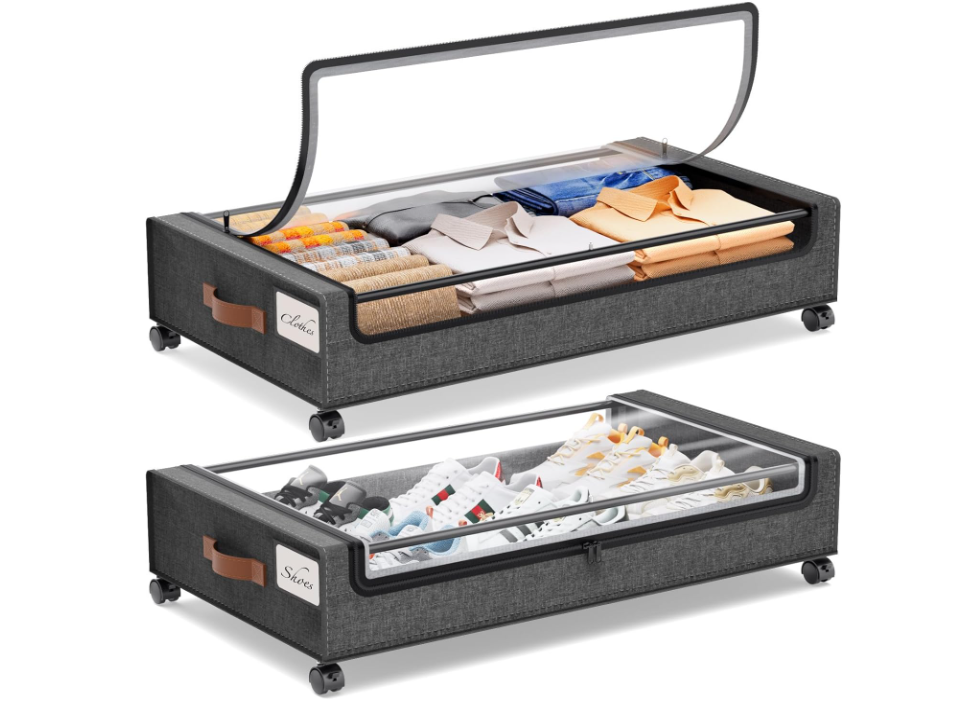 Yecaye Under Bed Storage with Wheels