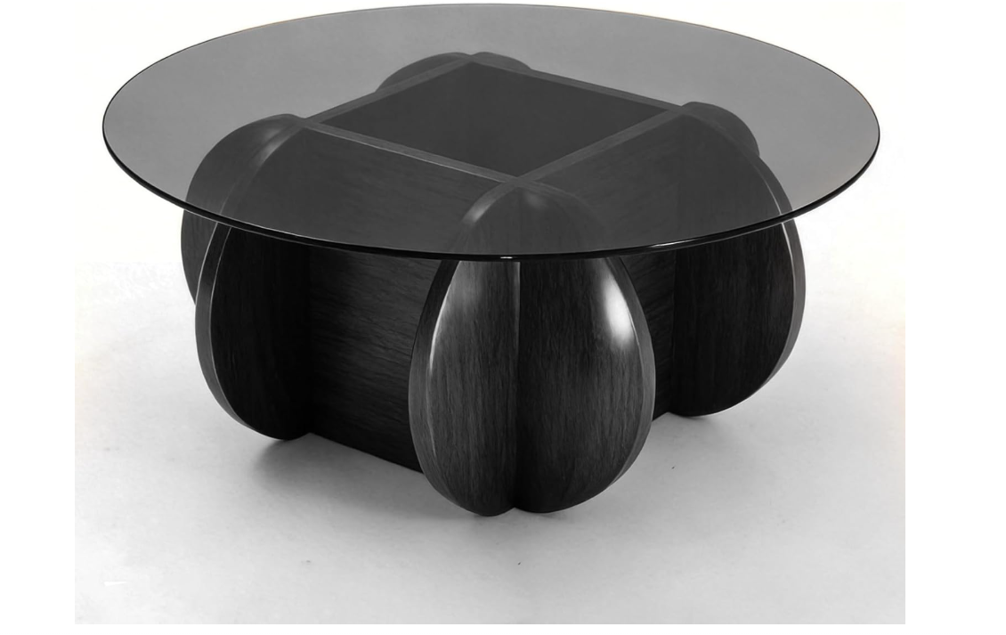 dnziqi Black Coffee Table