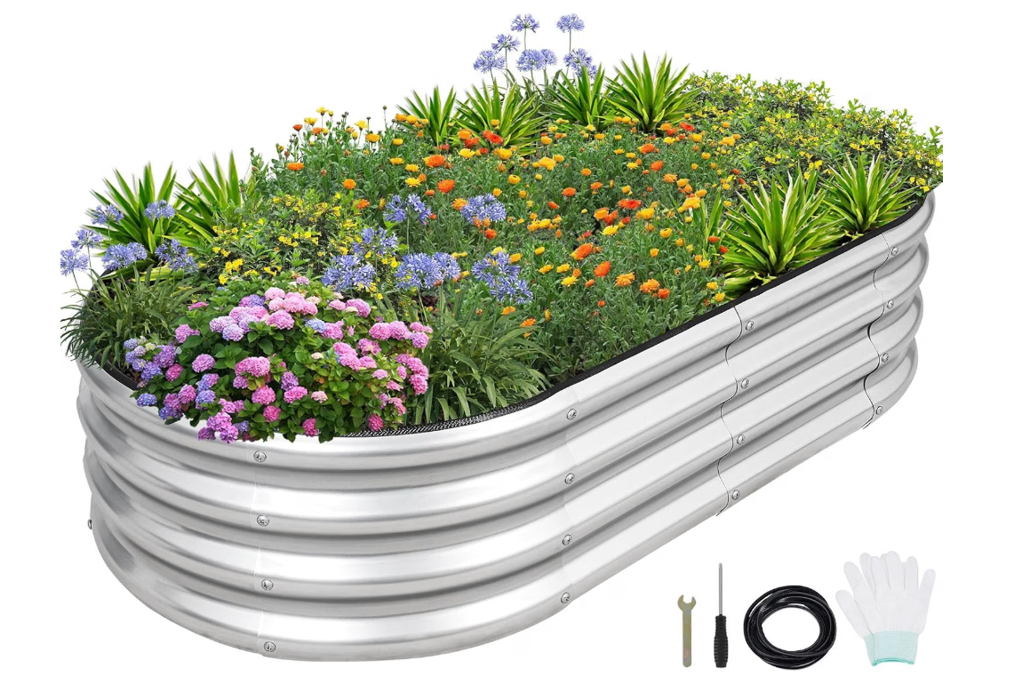 1MORE Galvanized Raised Garden Bed