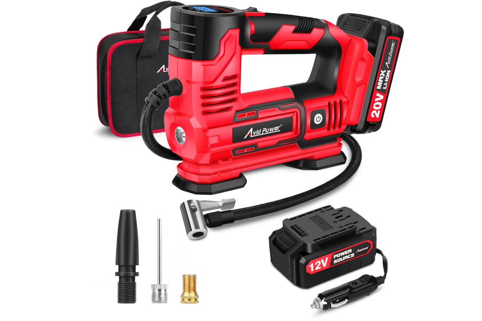 AVID POWER 20V Rechargeable Cordless Tire Inflator