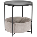 Amazon Basics Round Storage End Table
