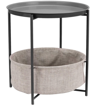 Amazon Basics Round Storage End Table