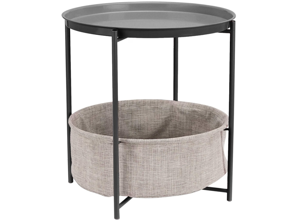 Amazon Basics Round Storage End Table