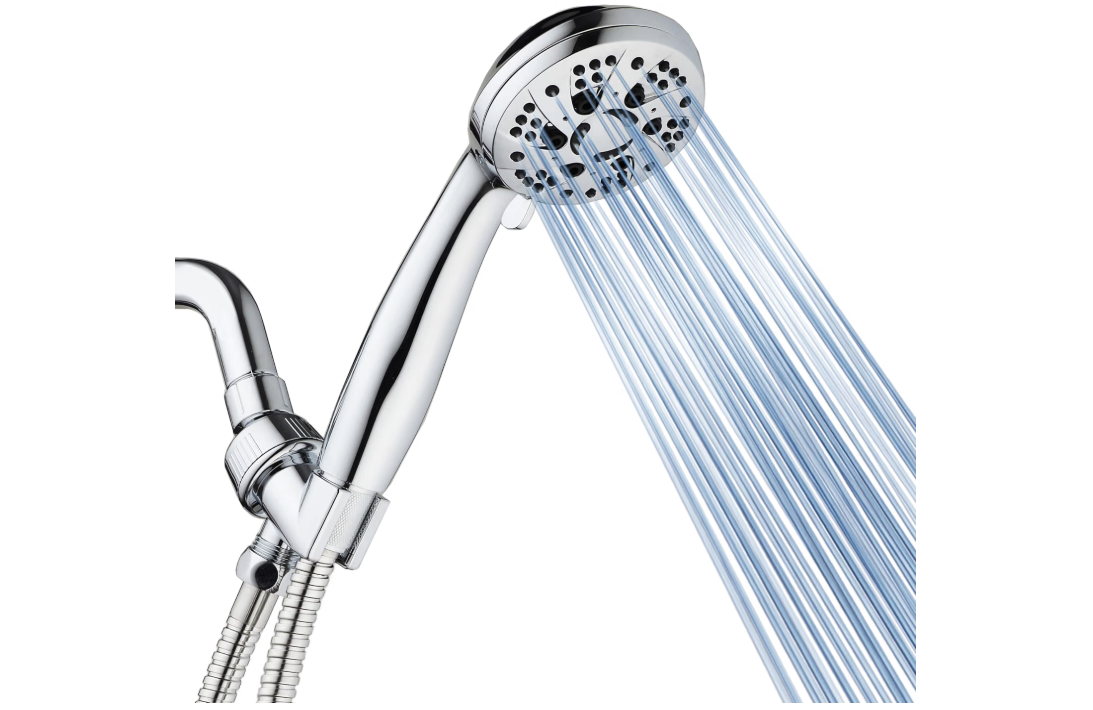AquaDance High Pressure 6-Setting 3.5 Chrome Face Handheld Shower