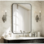 BEAUTYPEAK Wall Mounted Bathroom Mirror