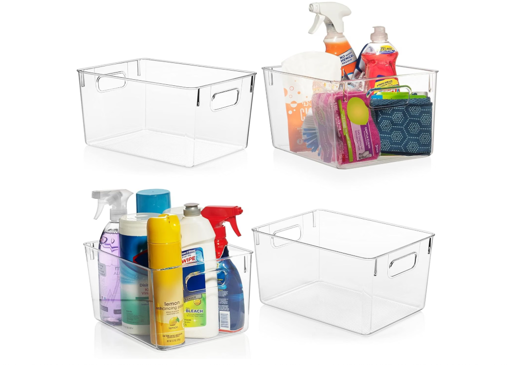ClearSpace Clear Plastic Storage Bins