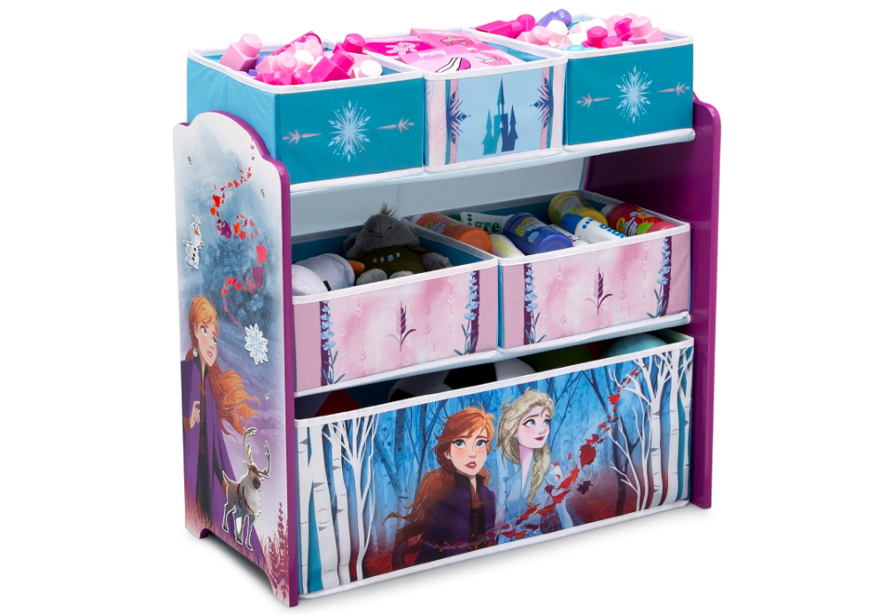 Disney Frozen II 6 Bin Design and Store Toy Organizer