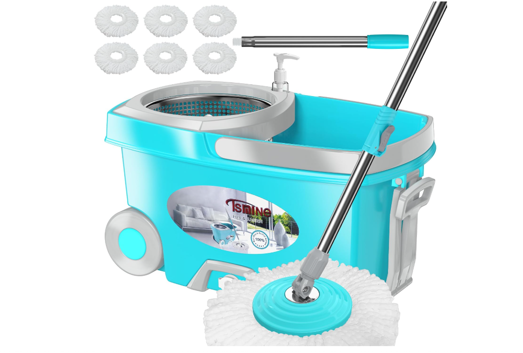 FunClean Large Spin Mop Bucket Set