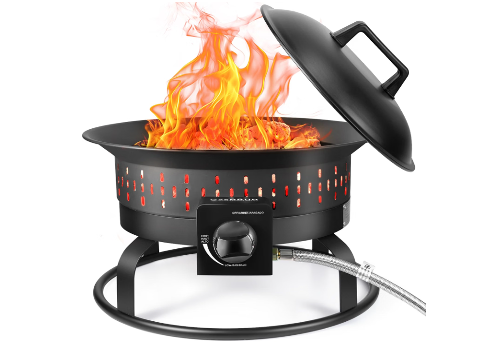 GasBRUH Outdoor Portable Propane Fire Pit
