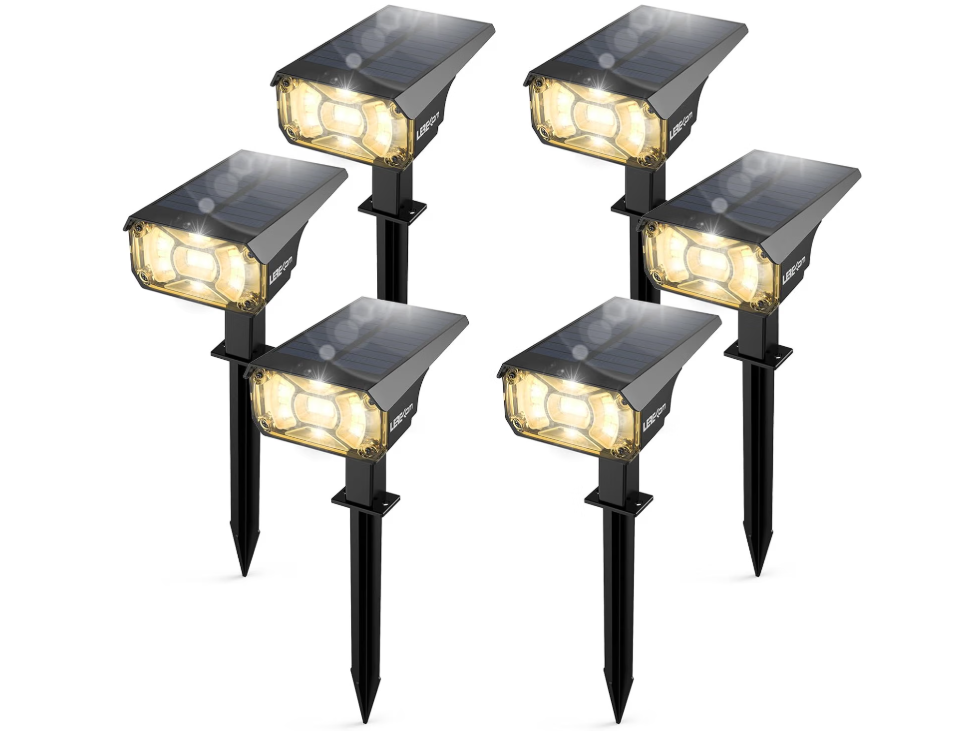 LEREKAM 3 Brightness Modes Solar Outdoor Lights