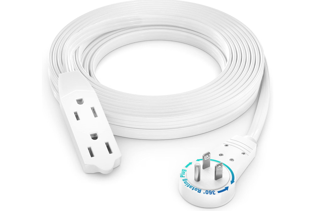 Maximm Rotating Flat Plug Extension Cord