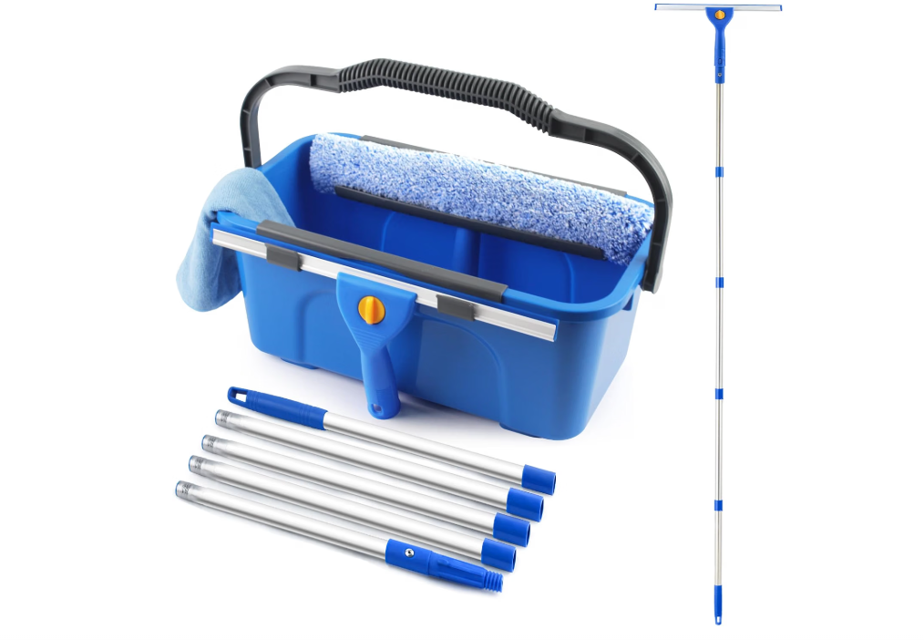 NICOFPHY Window Cleaning Kit with Bucket