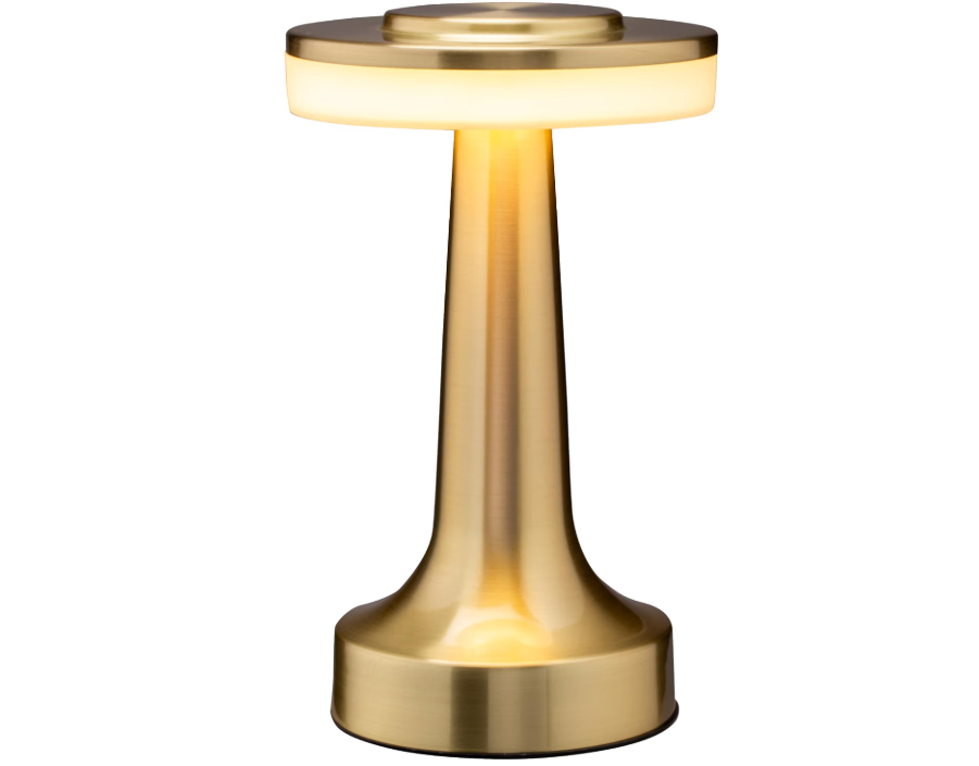 OBright Dome Cordless Rechargeable LED Mushroom Table Lamp