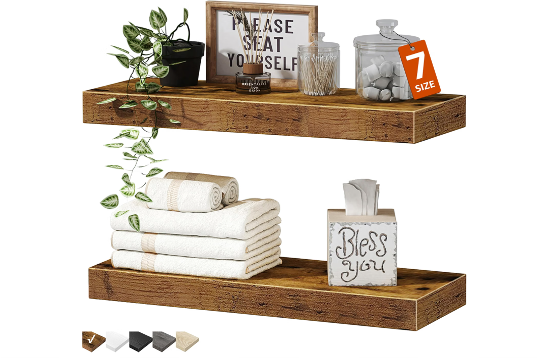 QEEIG 008-40BN Bathroom Floating Shelves