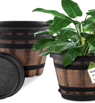 Quarut 3 Pack 10 inch Plant Pots