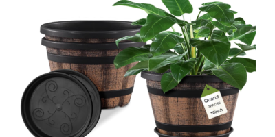 Quarut 3 Pack 10 inch Plant Pots