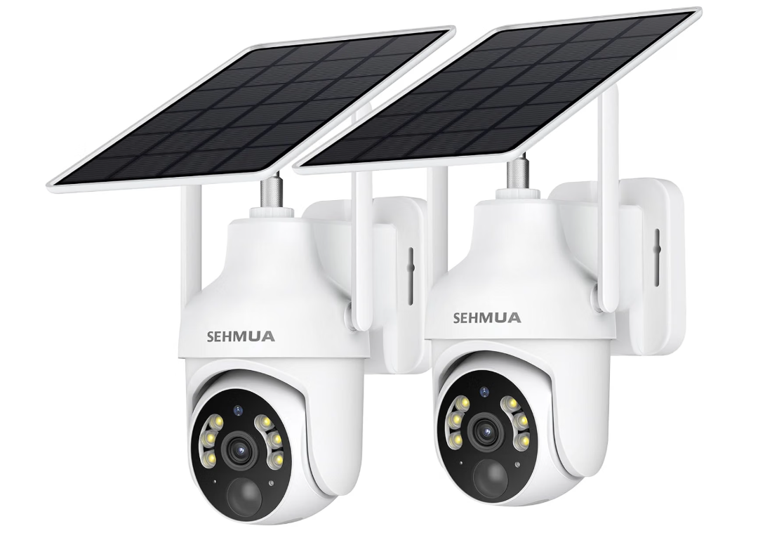 SEHMUA 2K Solar Security Cameras