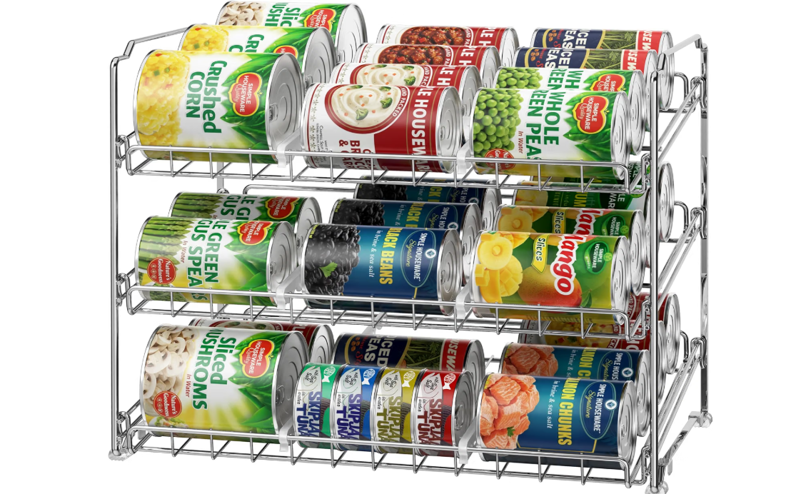 Simple Houseware 3-Tier Stackable Can Organizer