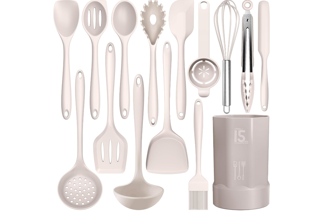 AOTHOD Silicone Cooking Utensils Set