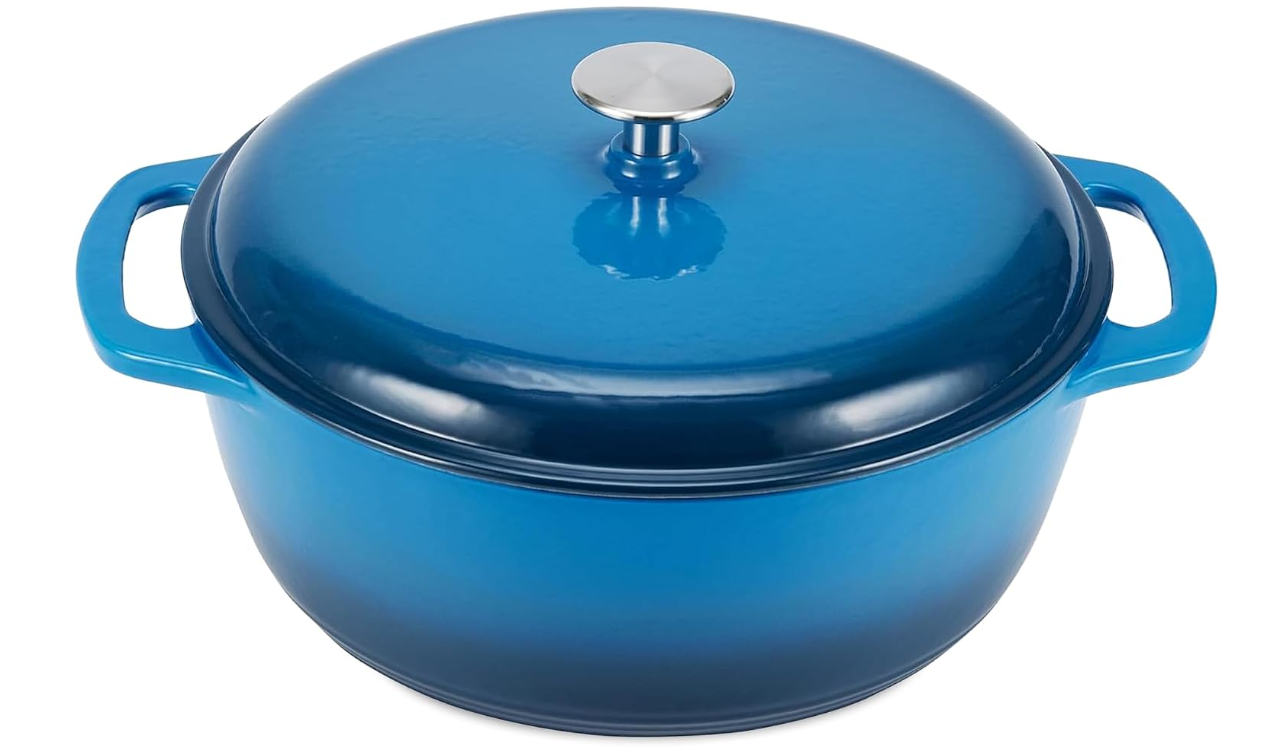 Amazon Basics Enameled Cast Iron Dutch Oven