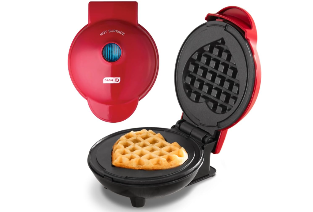 Dash Heart Mini Waffle Maker