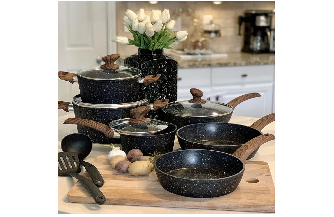 Kitchen Academy 12-Piece Nonstick Cookware Set